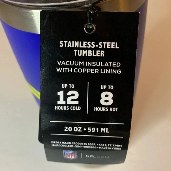 LA Rams 20 Oz Tumbler Igloo x NFL Stainless Steel Special Edition NWT - Picture 7 of 8